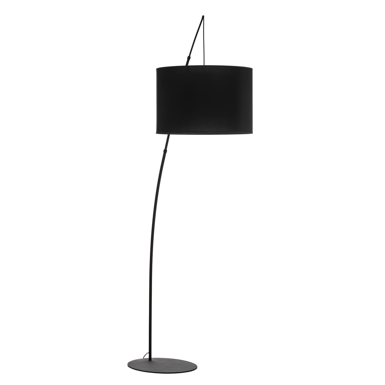 Moby Black lampadar cu abajur textil
