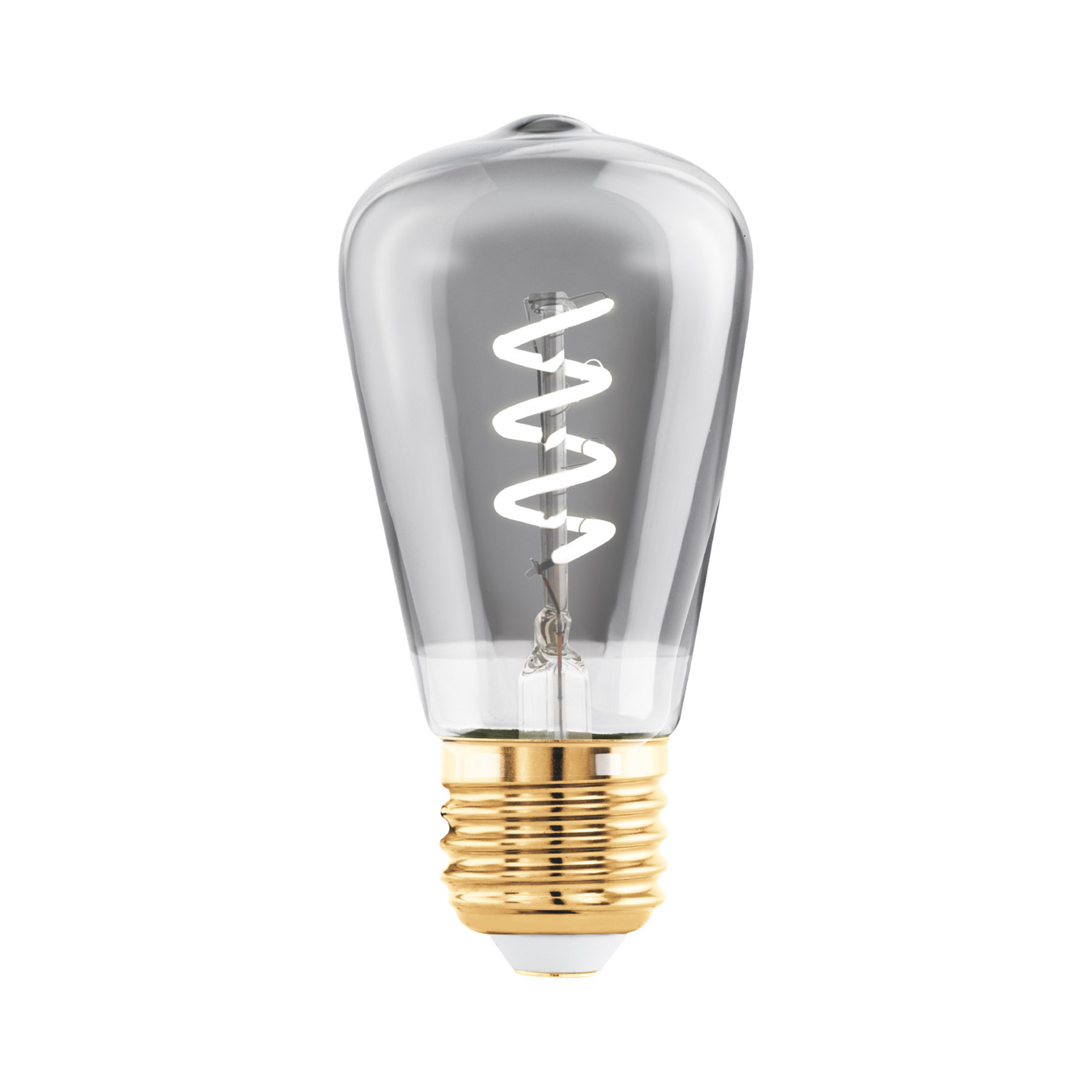 LED-pære E27 4W ST48 2000K Filamentpære røykfarget dimbar