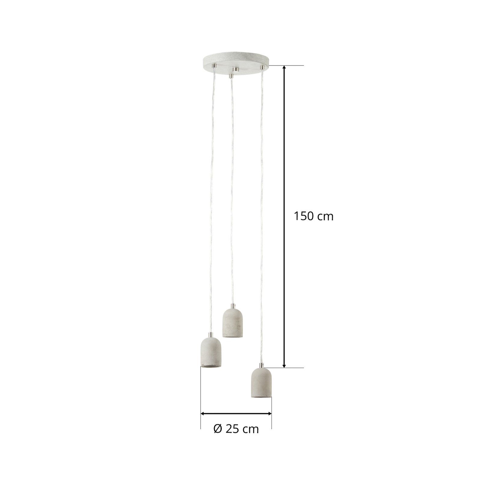 Závěsné světlo Silvares s minimalistickým designem