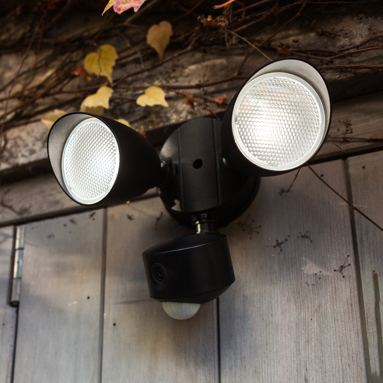 Draco LED outdoor wall light camera sensor