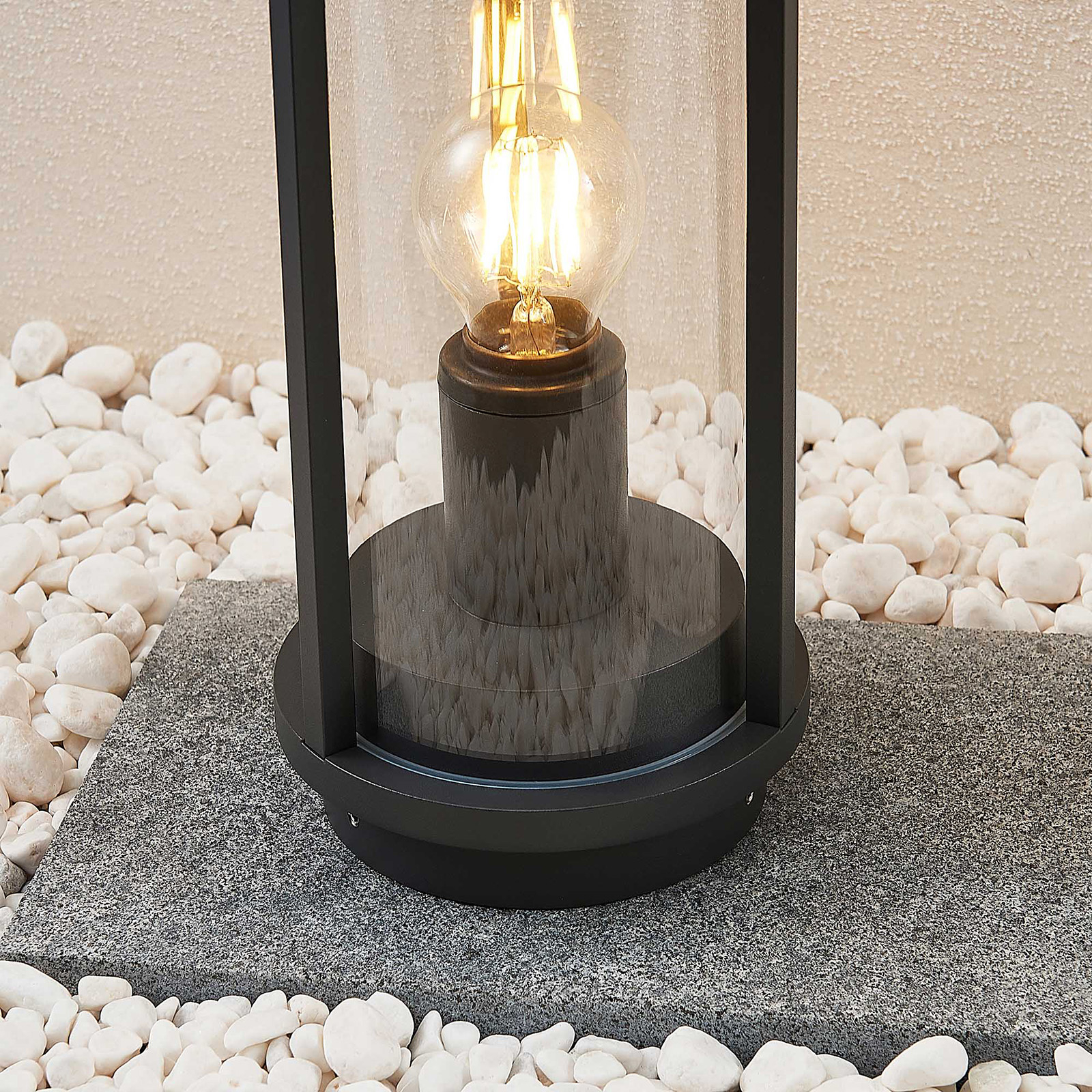 Lucande Emmeline talapzati lámpa, 34 cm magas