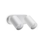 IDEAL LUX Dynamite Round fali spotlámpa, fehér, 16,5 cm, 2 izzós