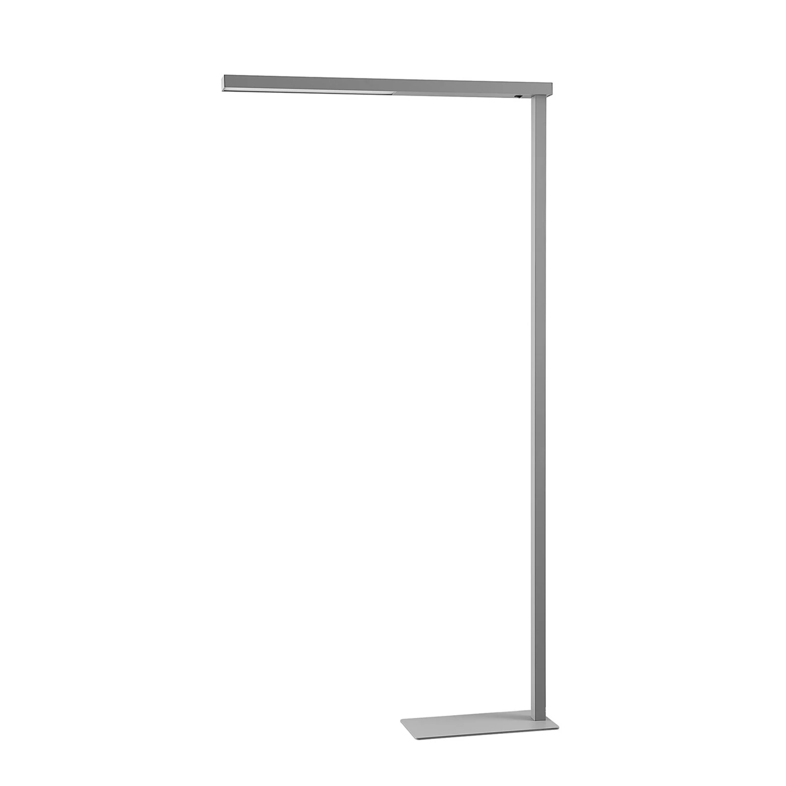 Arcchio LED kantoor vloerlamp Tamilo, zilver, metaal, 194cm