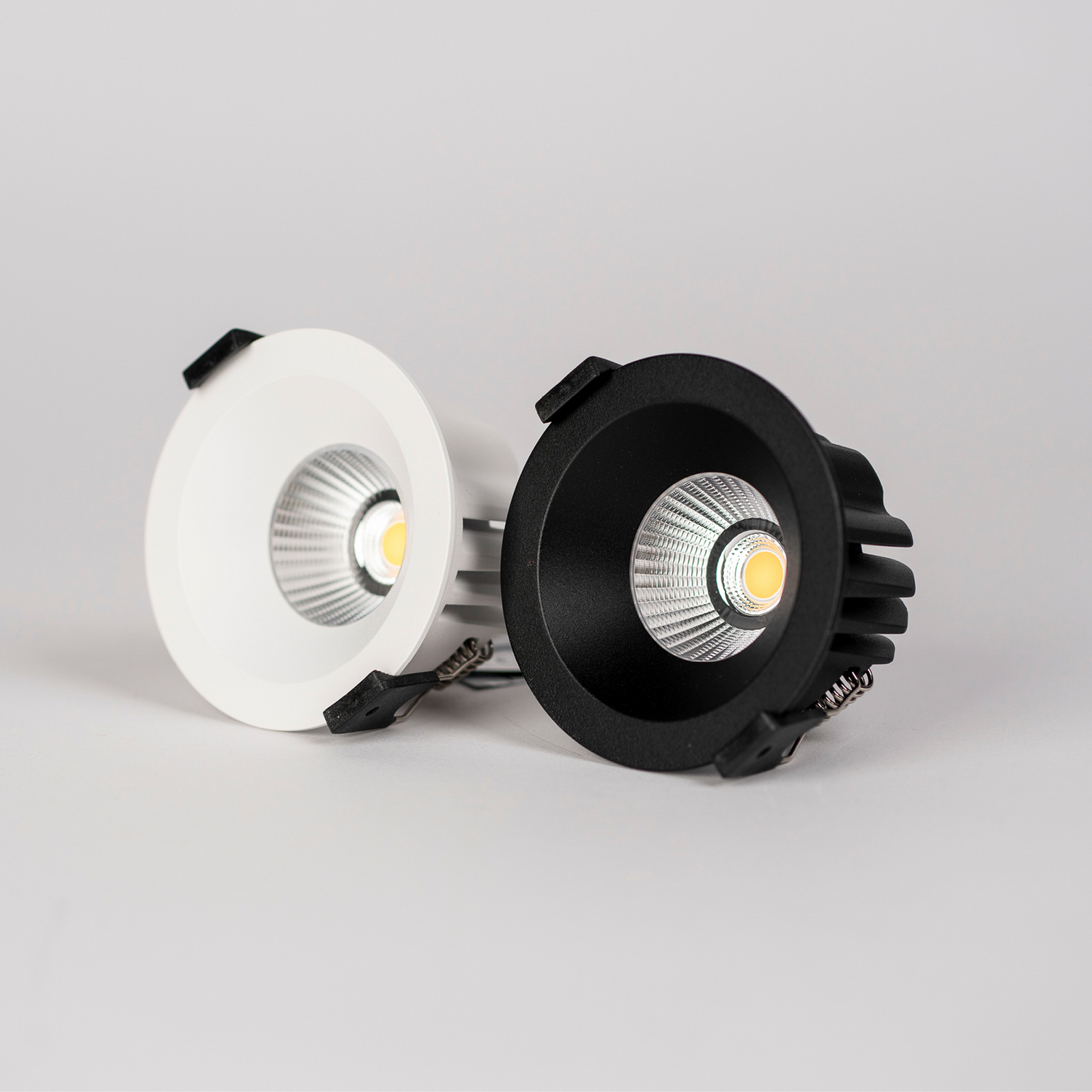 SLC LED downlight OnePro Soft, black, 4,000 K, aluminium