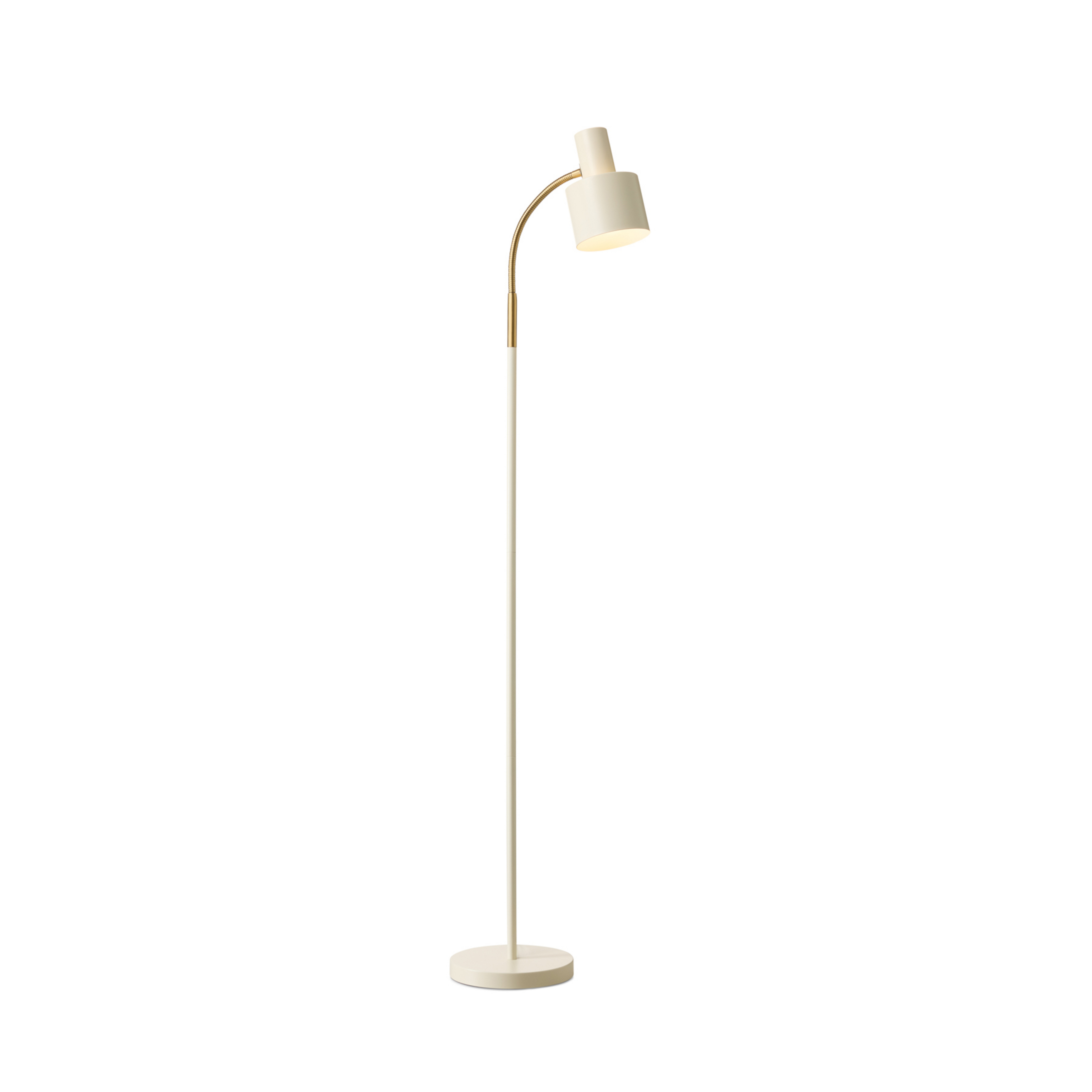 Lampadaire VOGUE, beige, hauteur 143 cm, métal, douille E27 - Halo Design