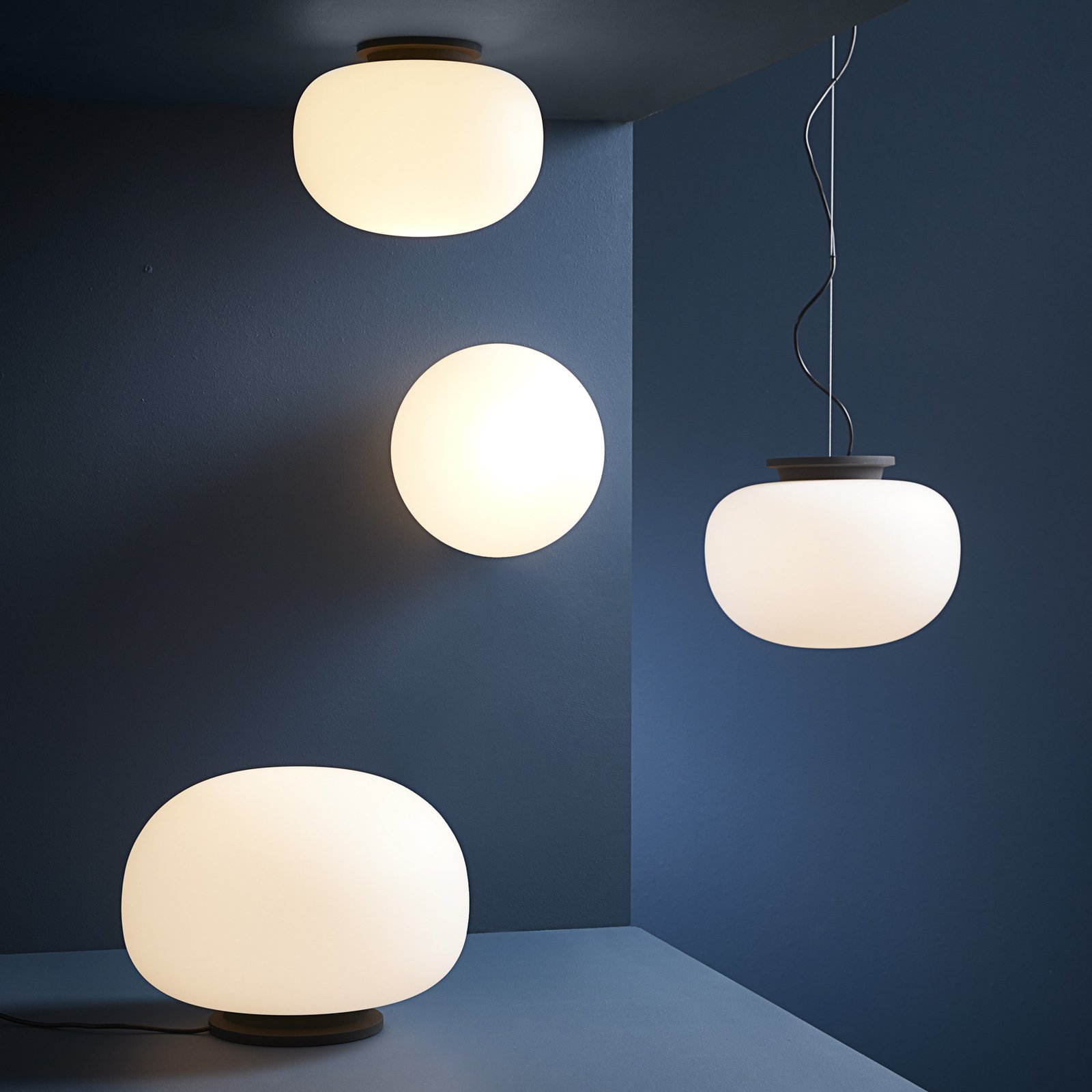 Supernate Tischleuchte Ø38 Opal White/Black - Frandsen