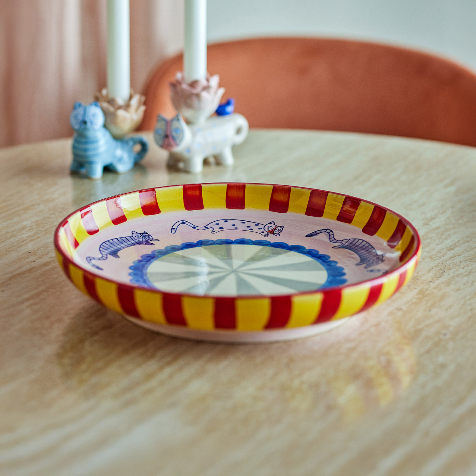 Tác Missy, farebný, Ø 30 cm, keramika – Bloomingville