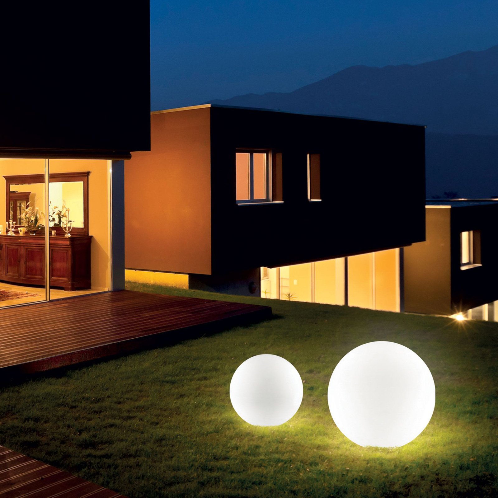 Ideal Lux Sole földi tüskés lámpa, fehér, műanyag, Ø 30 cm