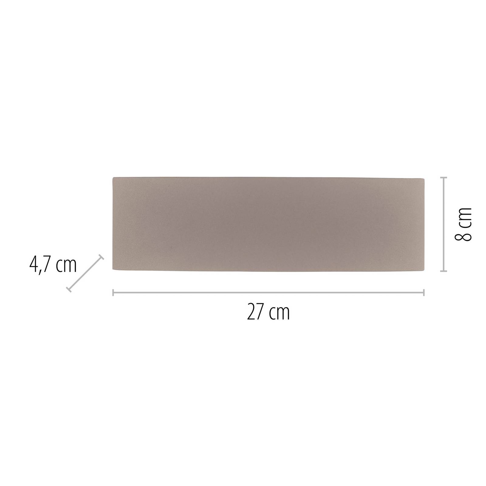 Paul Neuhaus kinkiet zewnętrzny LED Carlo, 27 cm, kolor piaskowy