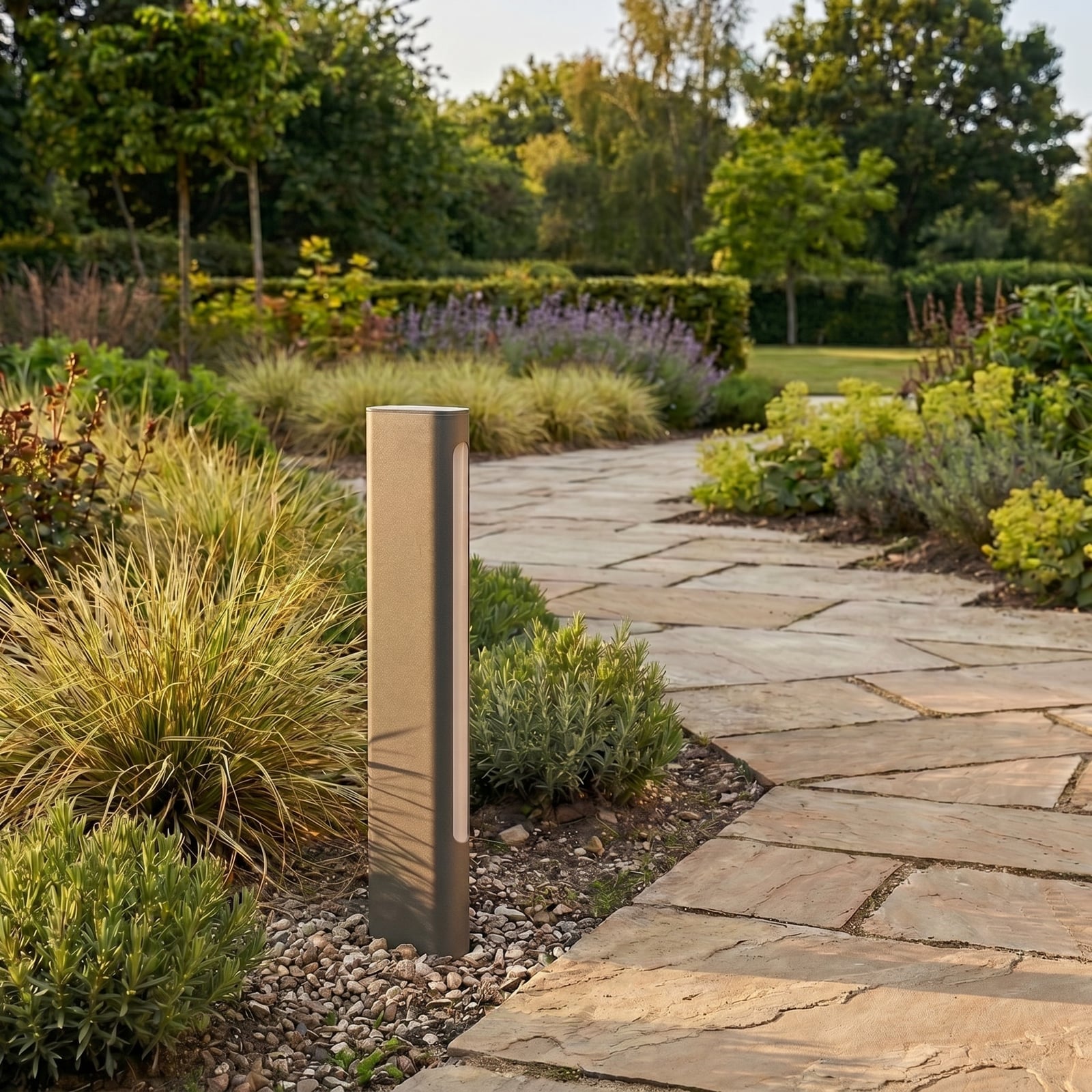 Celiora LED path light, height 45 cm, anthracite, IP65 - Lucande Celiora LED path light, height 45 cm, anthracite, IP65 - Lucande
