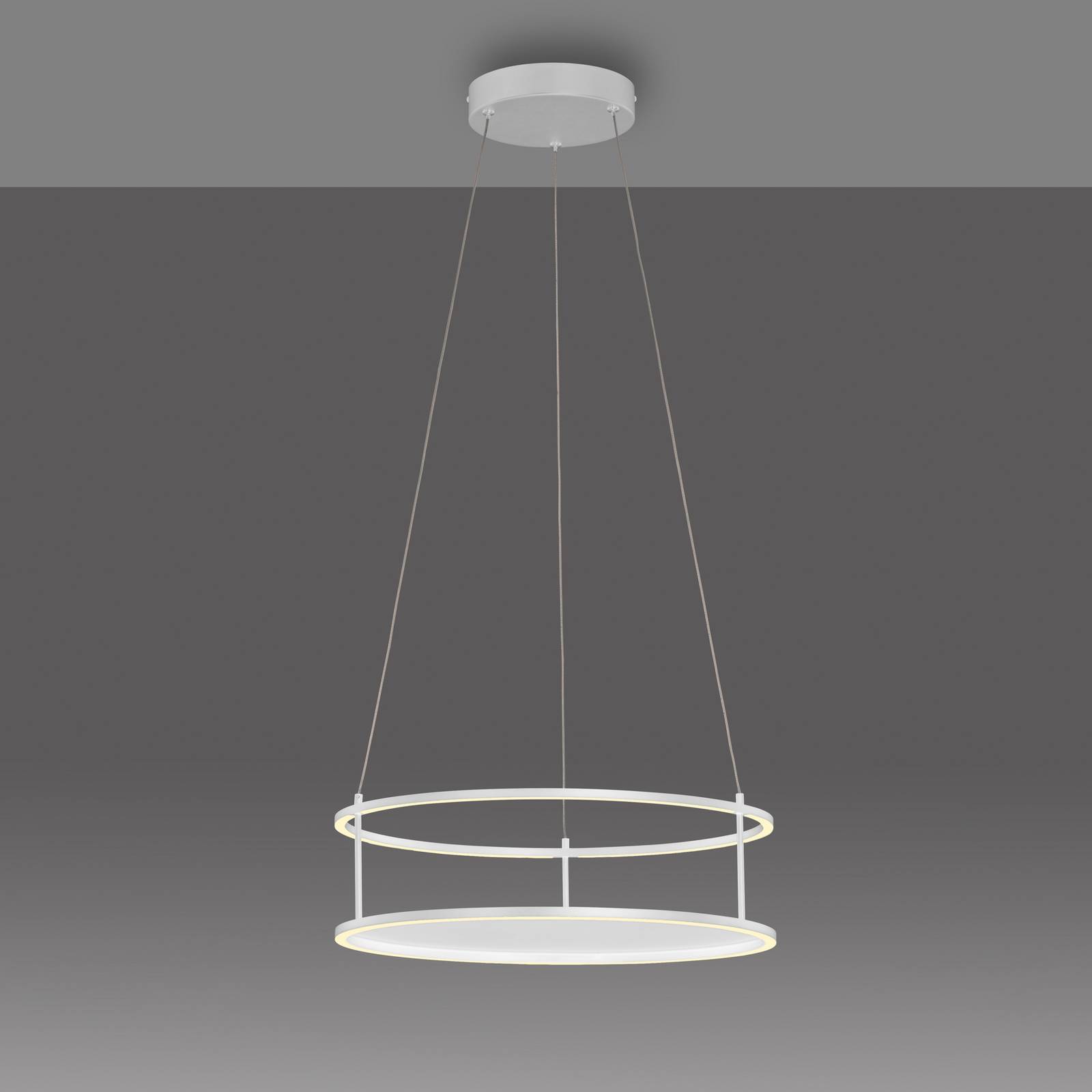 Paul Neuhaus lampa wisząca LED Contura, biała, Ø 50 cm