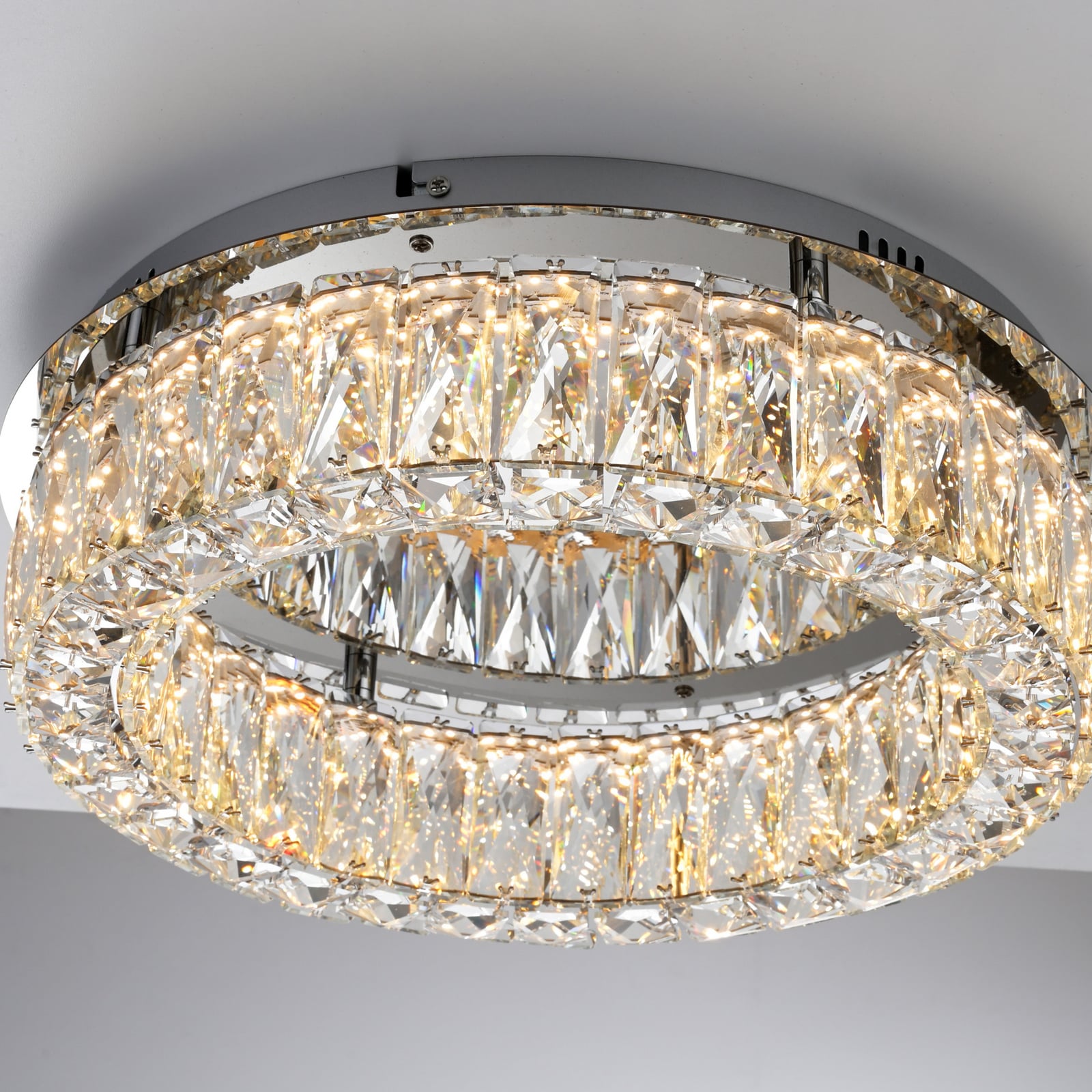 JUST LIGHT. Kulunka taklampe, jern, krystallglass JUST LIGHT. Kulunka taklampe, jern, krystallglass