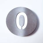 Stainless steel house number Round - 0
