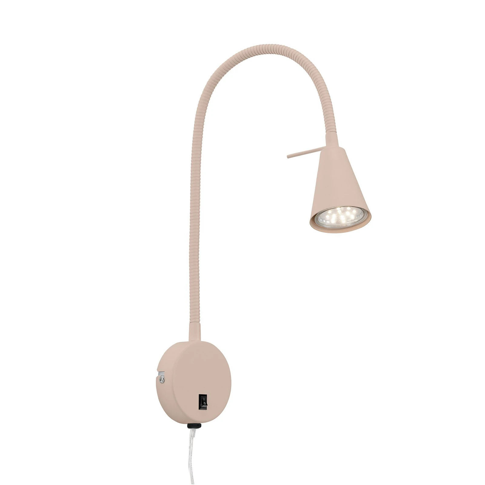 Applique murale Tusa, beige, métal, 45 cm, orientable, GU10