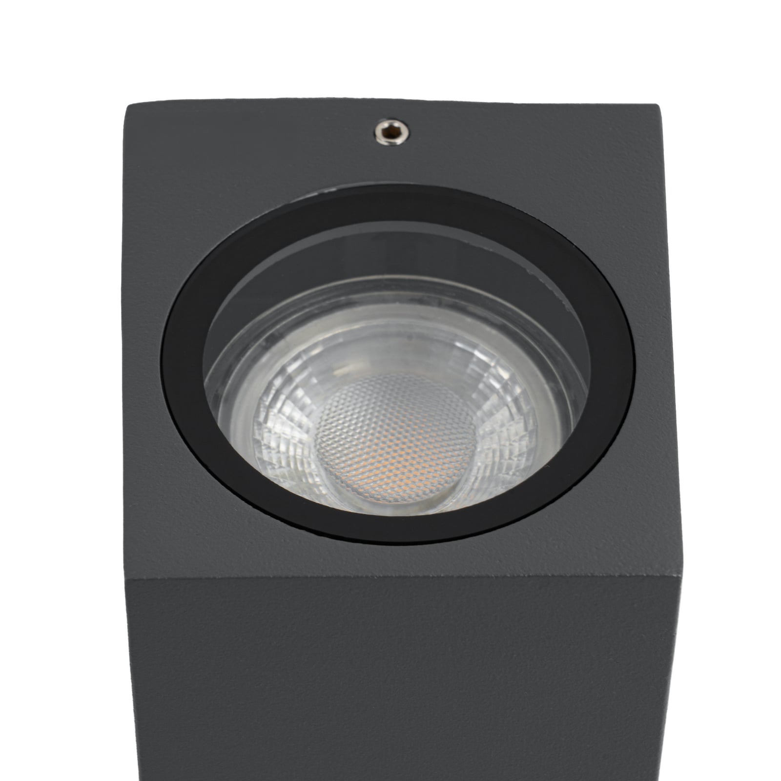 Lucande Wandleuchte Xava, up/down, anthrazit, 2-flg., GU10
