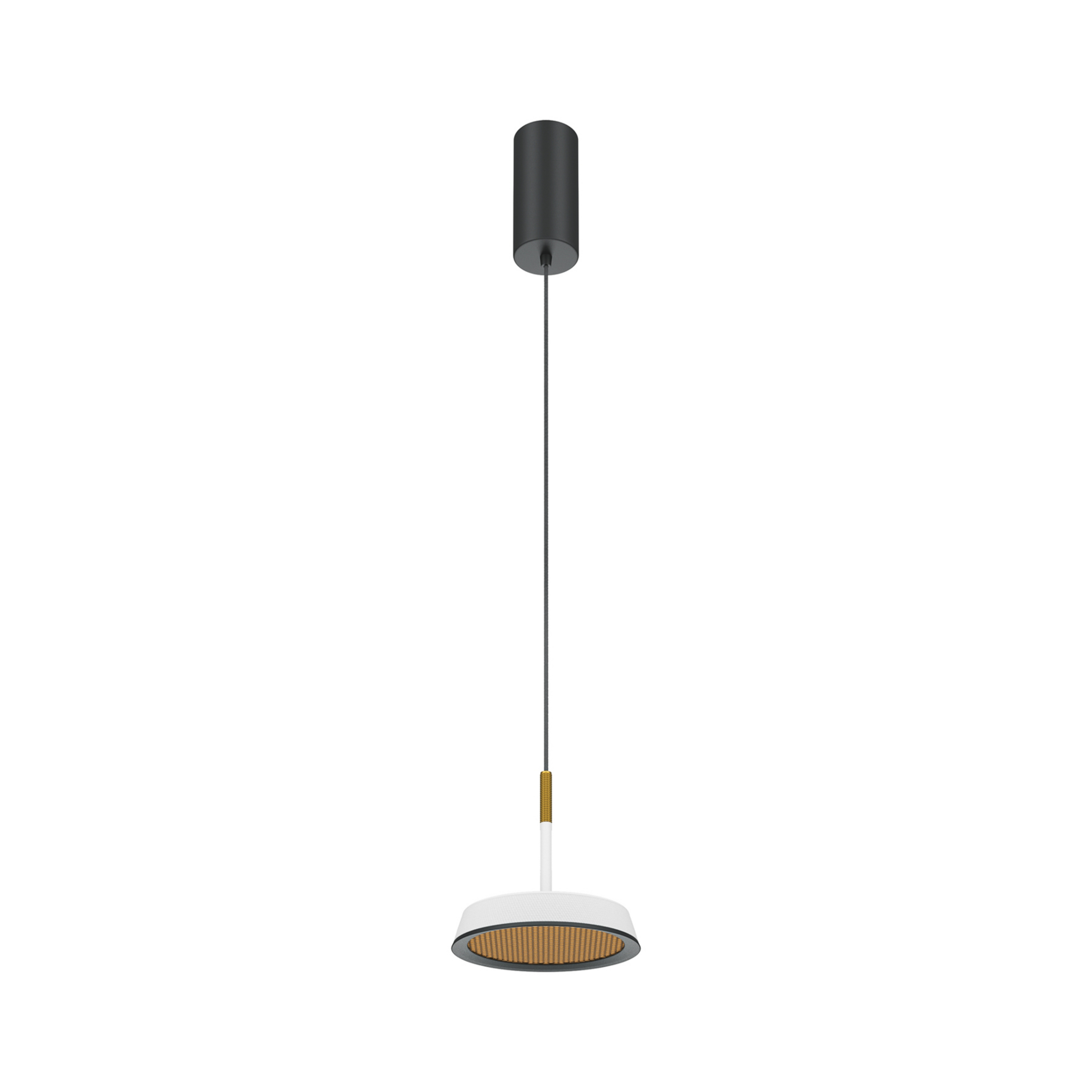 Maytoni LED závěsné světlo El, Ø 15,3 cm, bílá, hliník