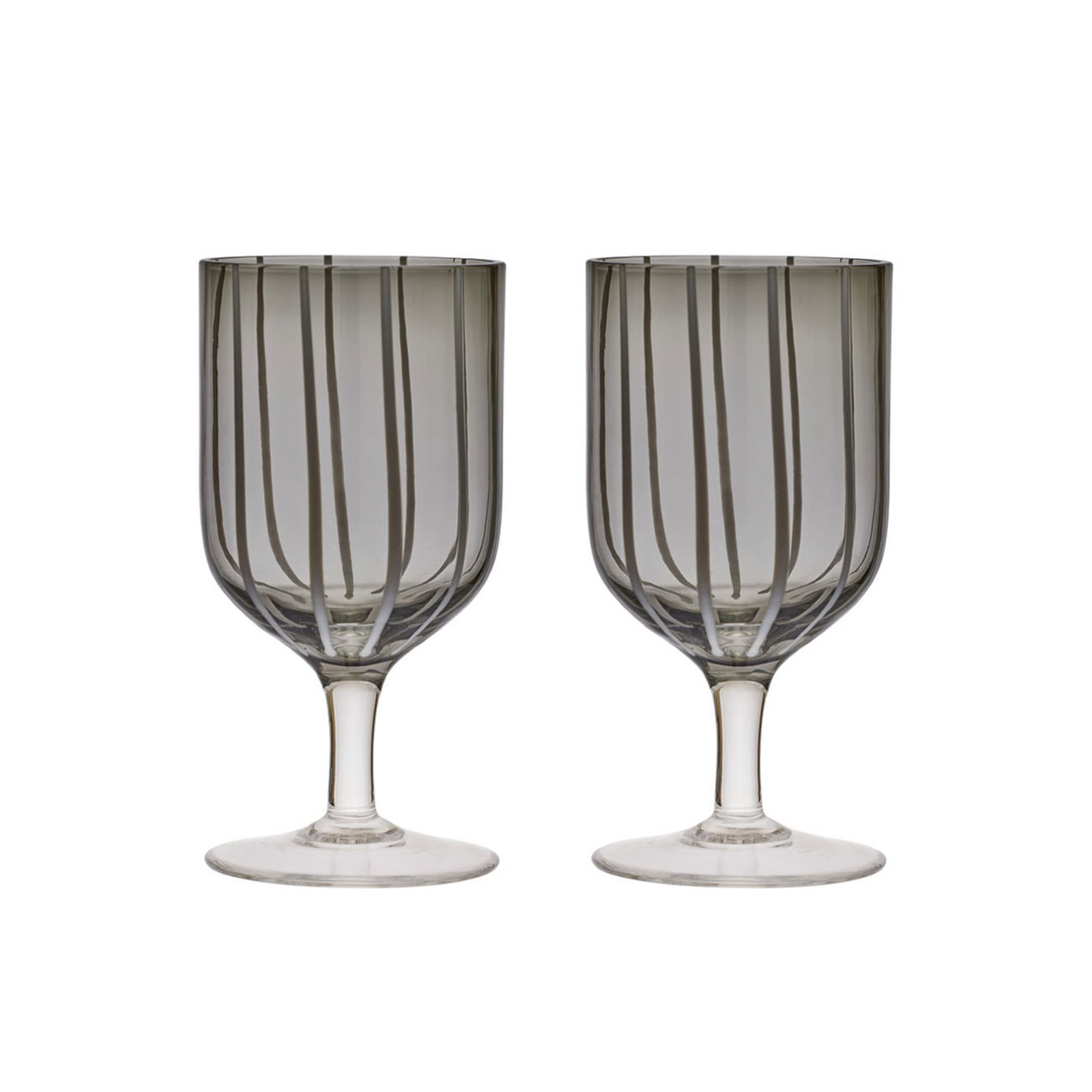 Verre à vin Mizu, gris, hauteur 15 cm, lot de 2 - OYOY Living Design Verre à vin Mizu, gris, hauteur 15 cm, lot de 2 - OYOY Living Design