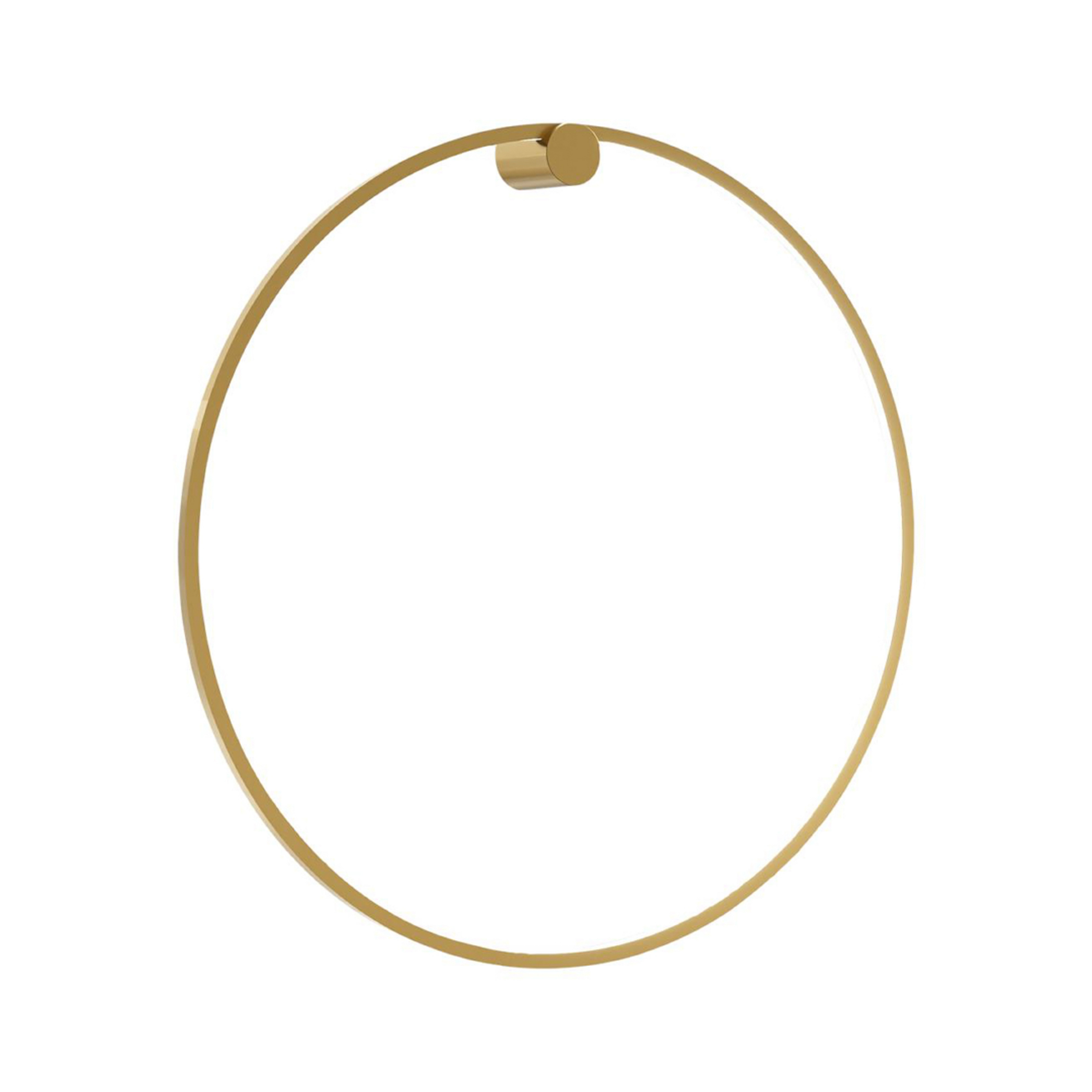 LED-vägglampa Saturno, guld, Ø 80 cm, metall, 4 000 K