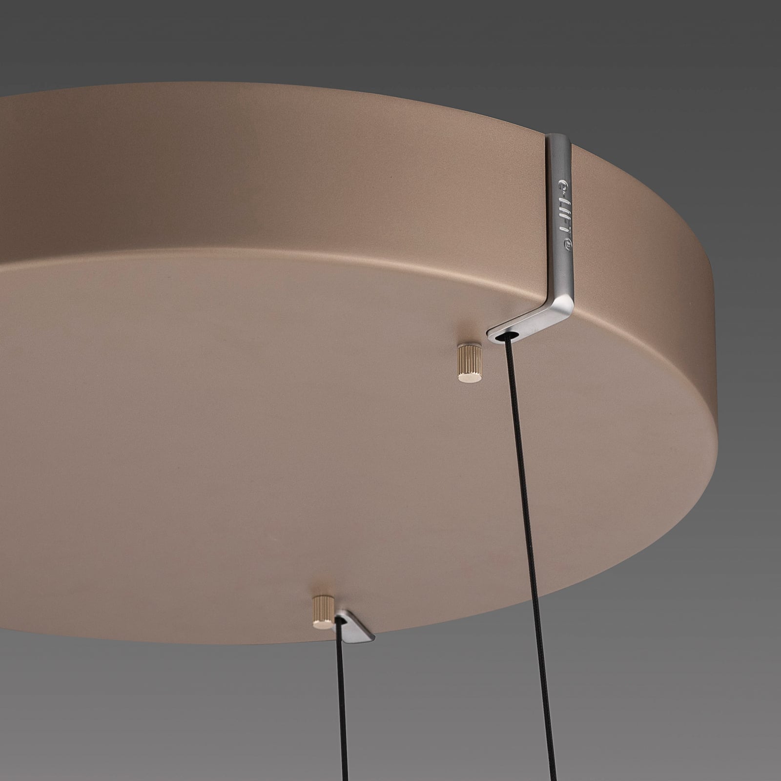 E-Clipse LED-Hängelampe, bronce, Ø 50 cm, CCT - PURE E-Clipse LED-Hängelampe, bronce, Ø 50 cm, CCT - PURE