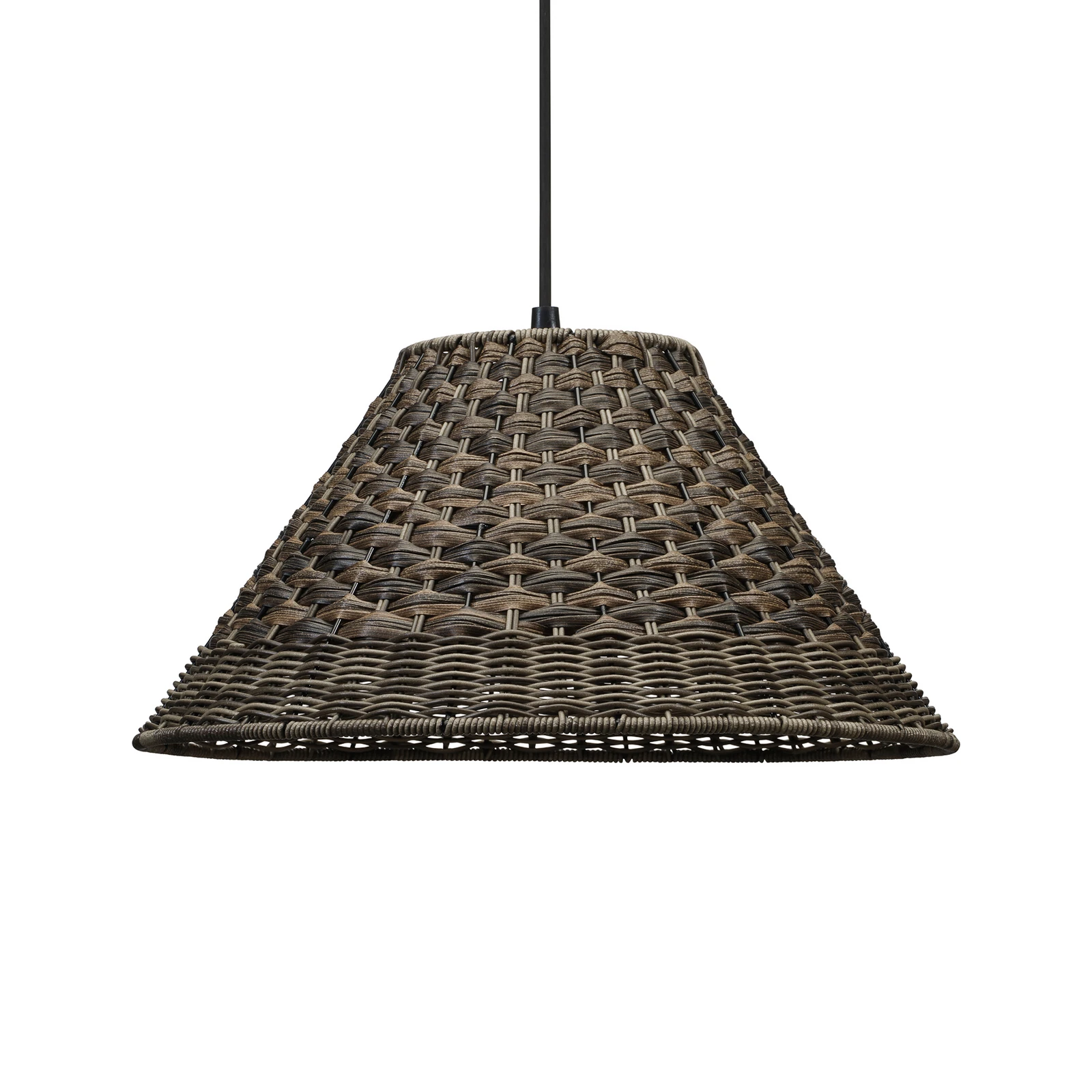 PR Home kültéri függőlámpa Lisen, barna, dugó, Ø 45 cm