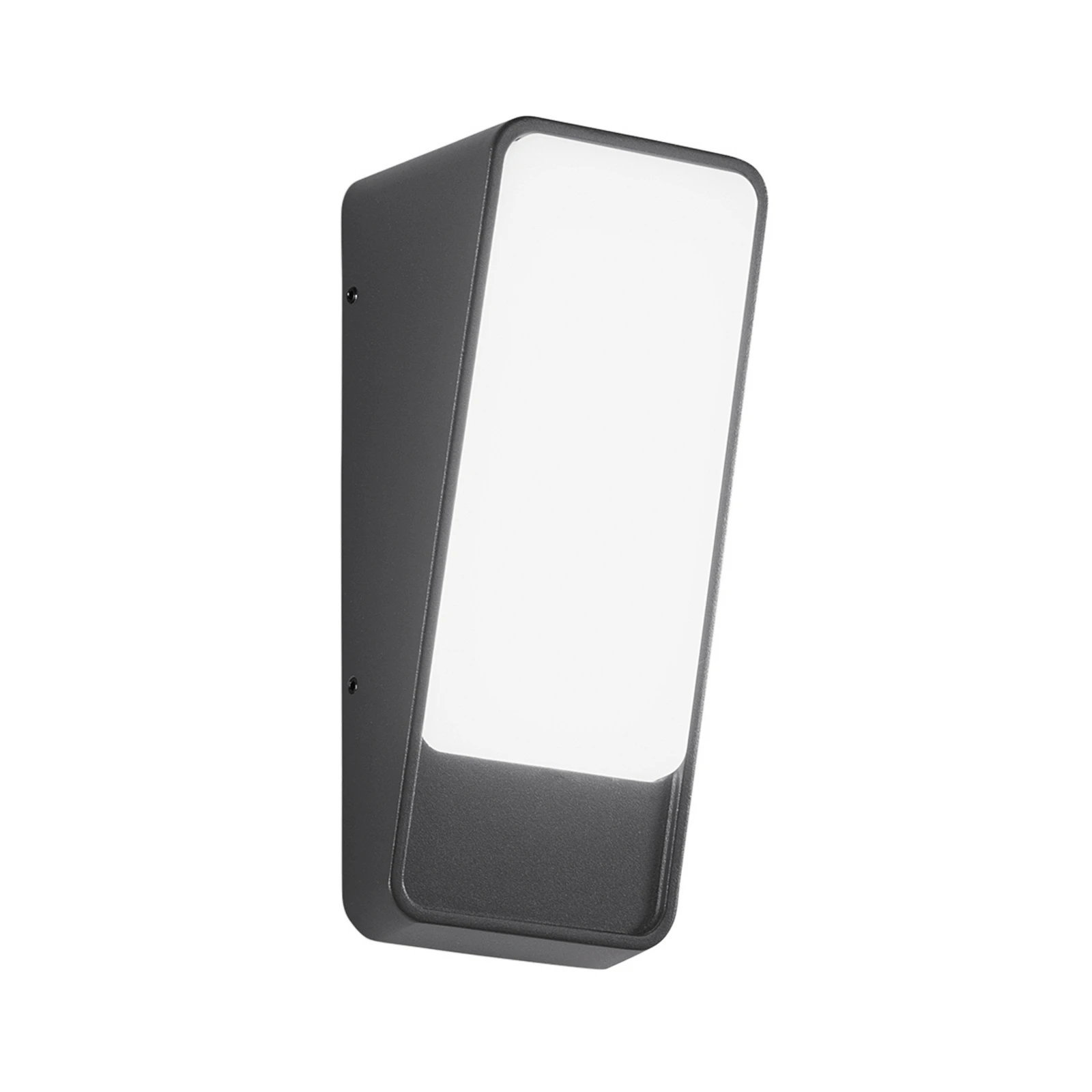 LED zunanja stenska svetilka Coupe, antracit, višina 20 cm, kovina