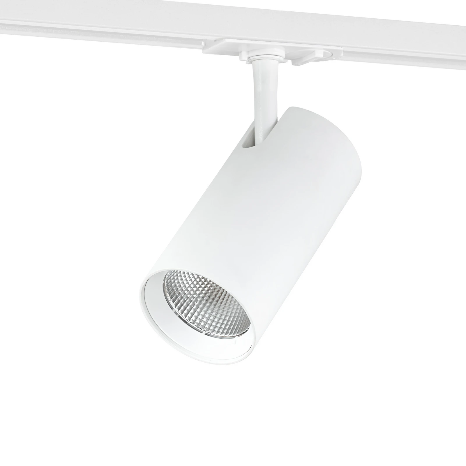 Lindby LED bėginis prožektorius „Linaro“, baltas, Ø 7 cm, aliuminis, CCT