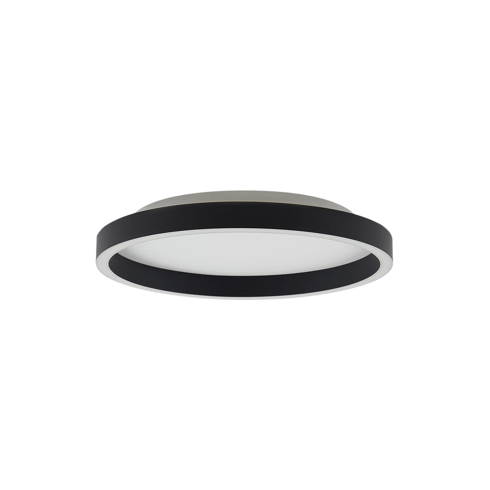 Lucande LED stropní svítidlo Rotundo, Ø 40 cm, černé, stmívatelné