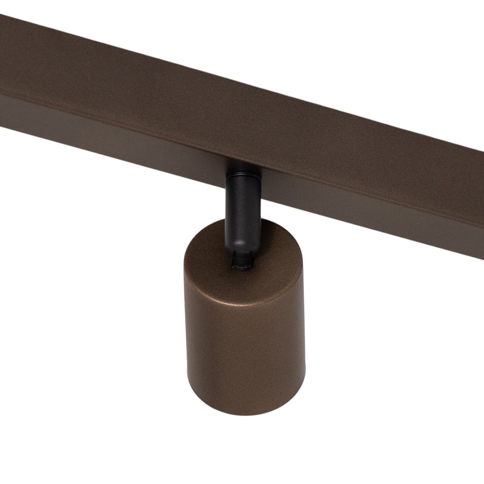 Spot pour plafond Top, ajustable, brun, à 4 lampes linear
