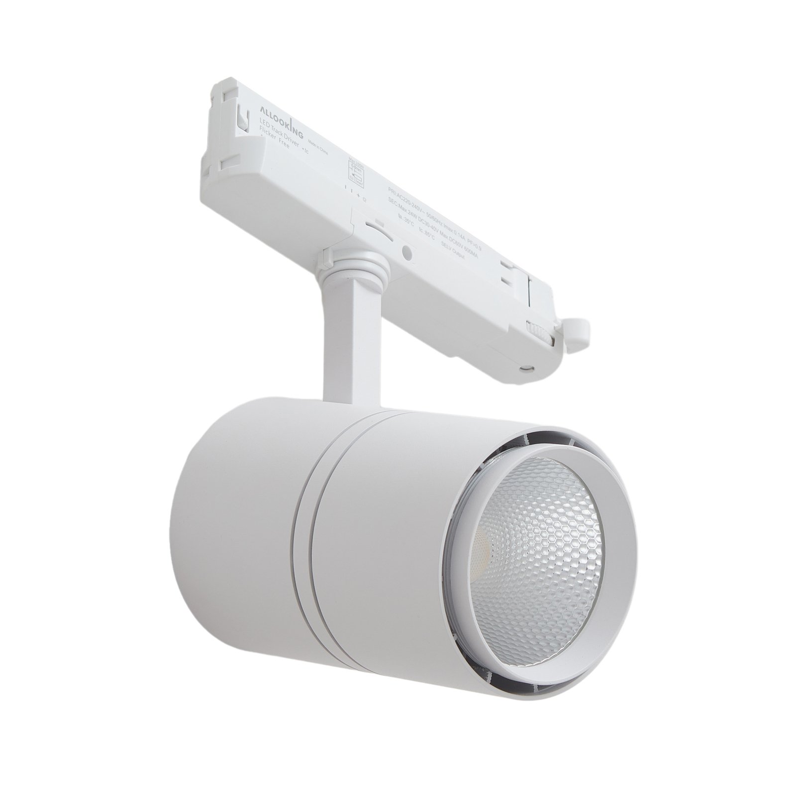 Arcchio LED track spotlight Marny, white, 3-phase, dimmable