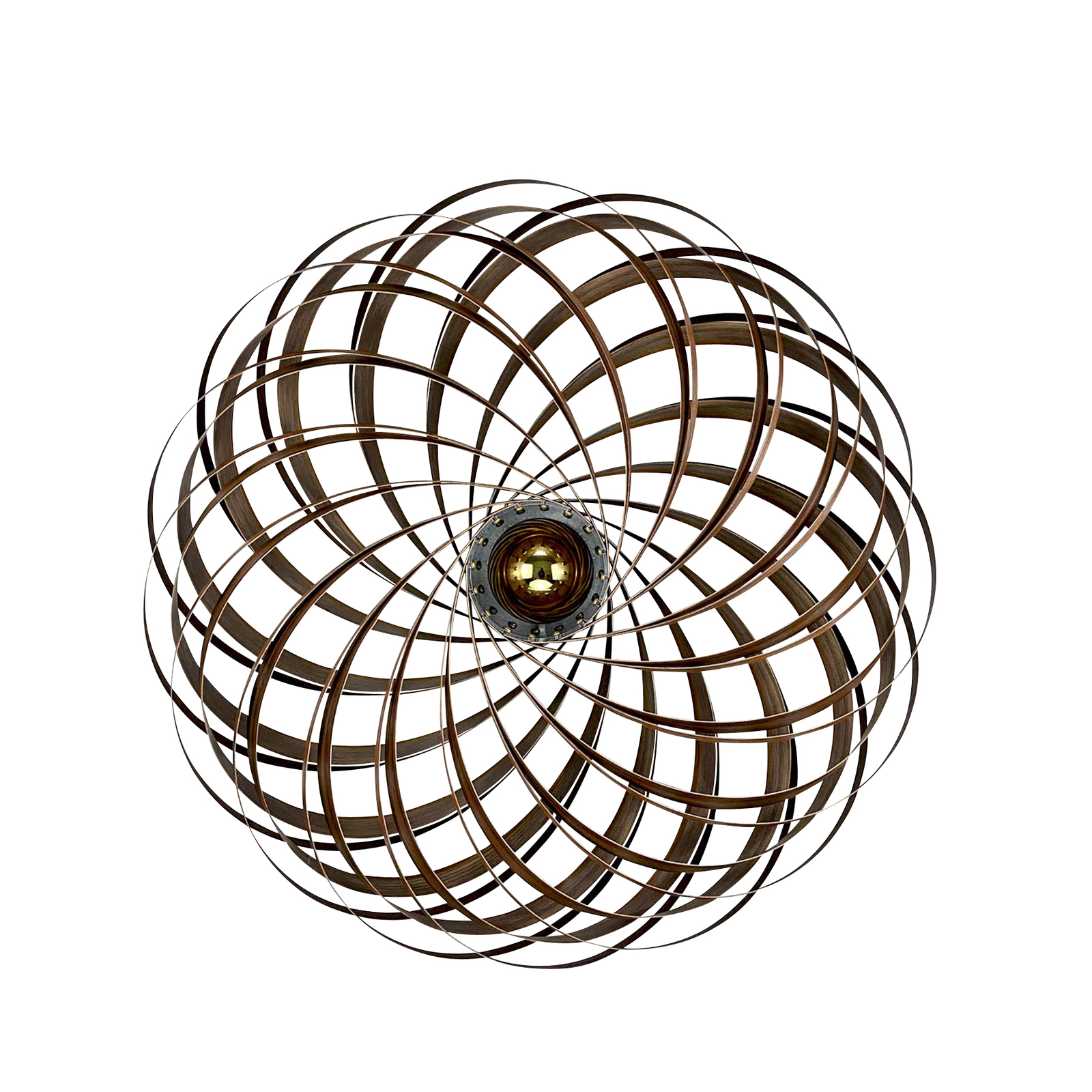 Gofurnit Veneria wandlamp, noten, Ø 70 cm