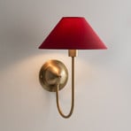 Globen Lighting Wandlampe IRIS, burgunderrot Höhe 32 cm