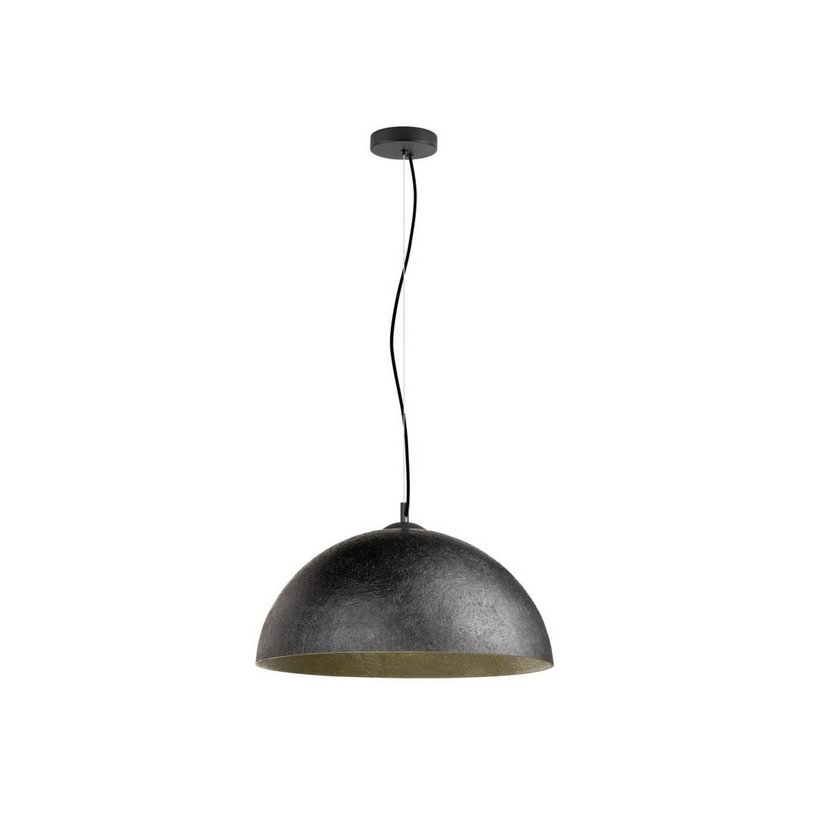 SLV Hängelampe Forchini, 50 cm schwarz/goldfarben Kunststoff