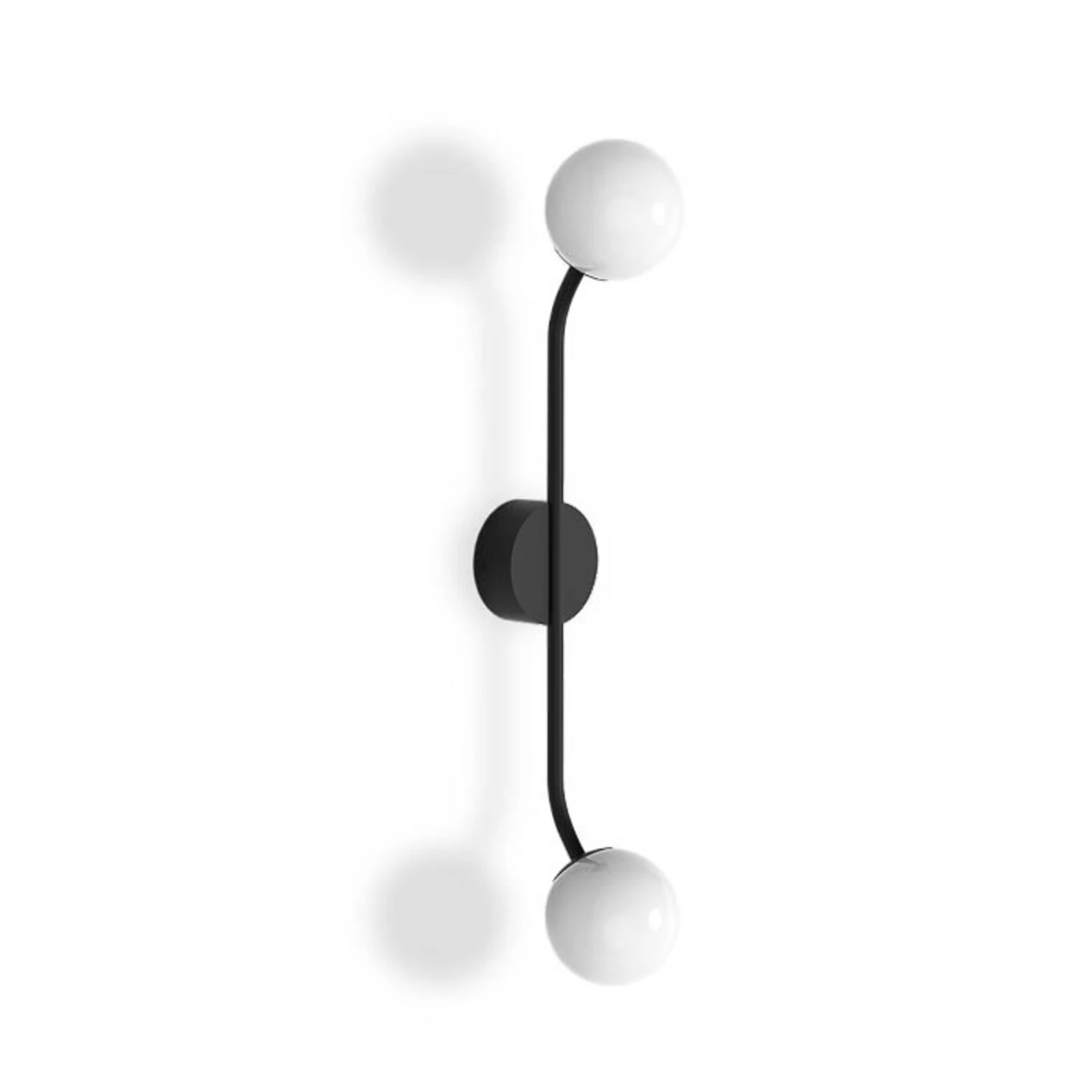 Decor Walther Pep aplique, 2 luces, negro