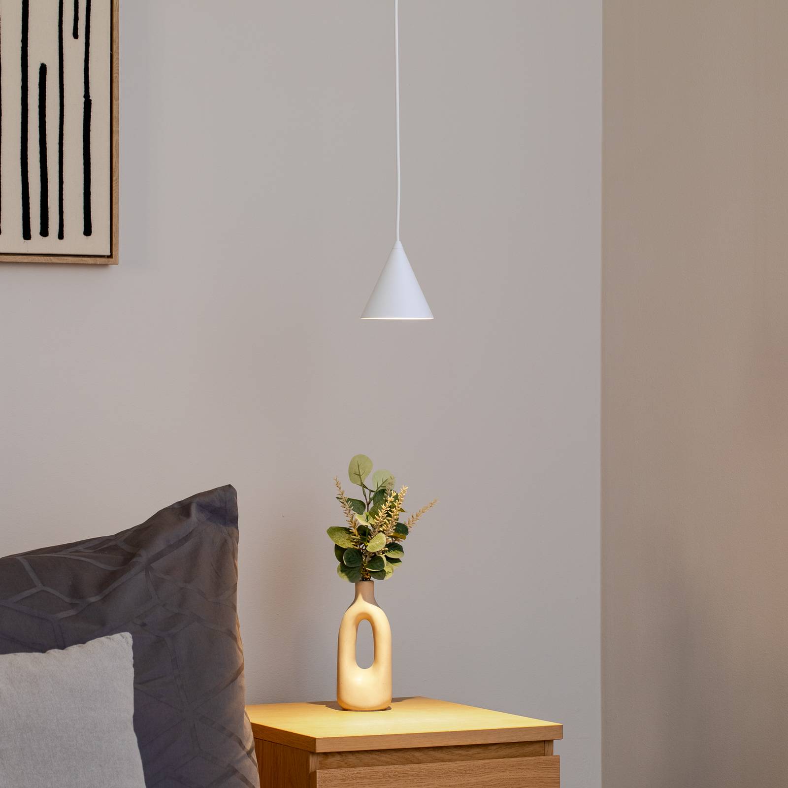 Hängeleuchte ZENITH, weiß, Ø 11 cm, Metall, GU10 günstig online kaufen
