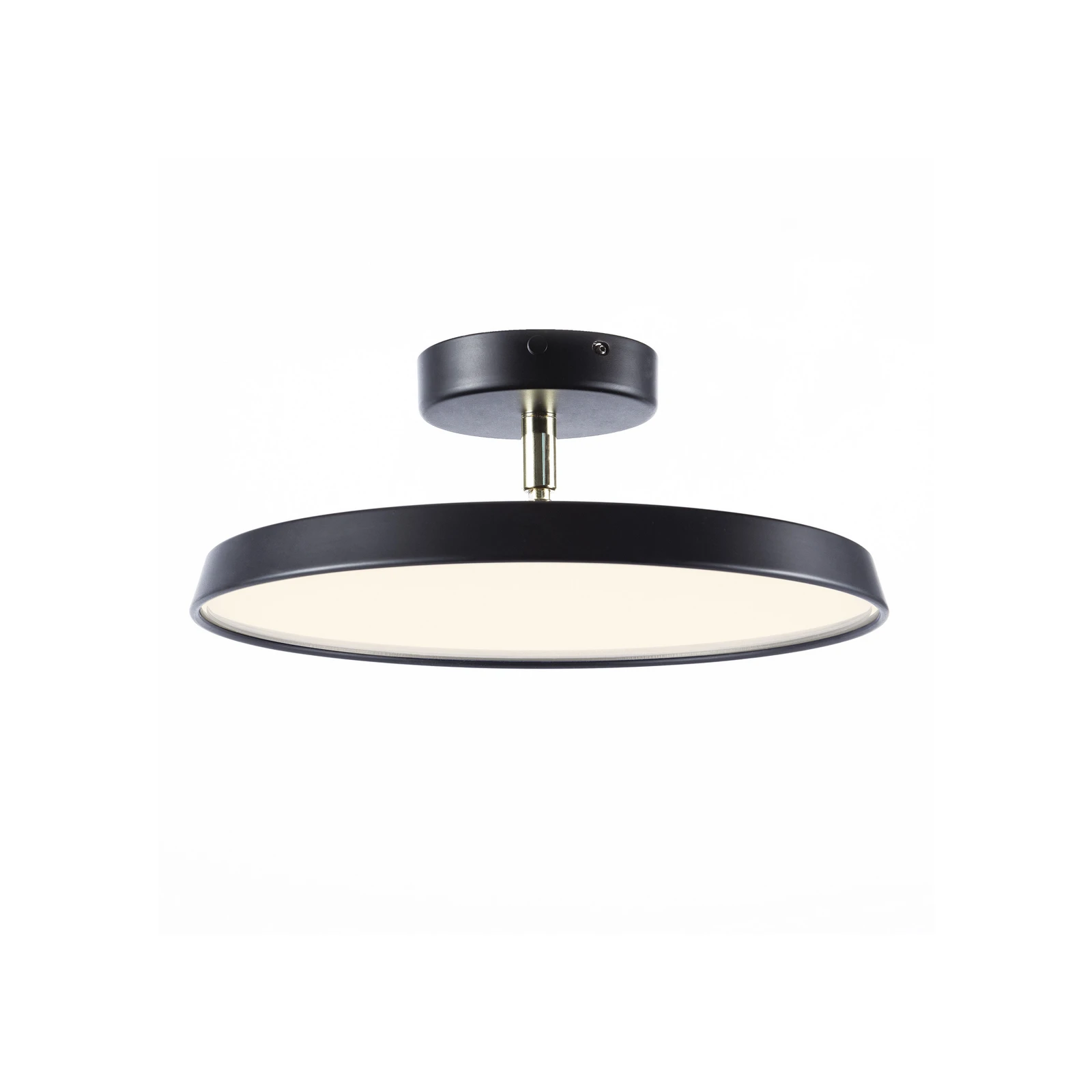 LED stropní svítidlo Kaito 2 Pro, Ø 30 cm, černé, rozteč