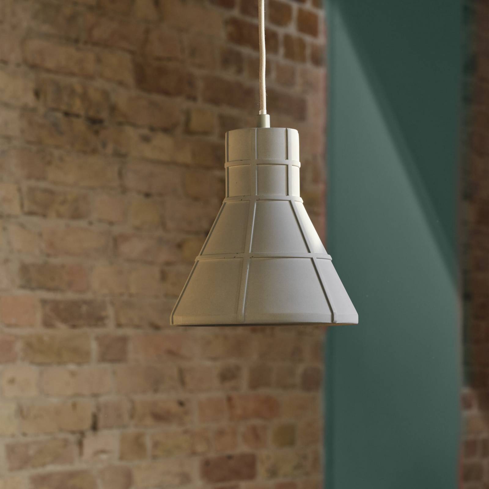 Żyrandol OSRAM CONCRETE BIM, szara, Ø 20 cm, beton, E27