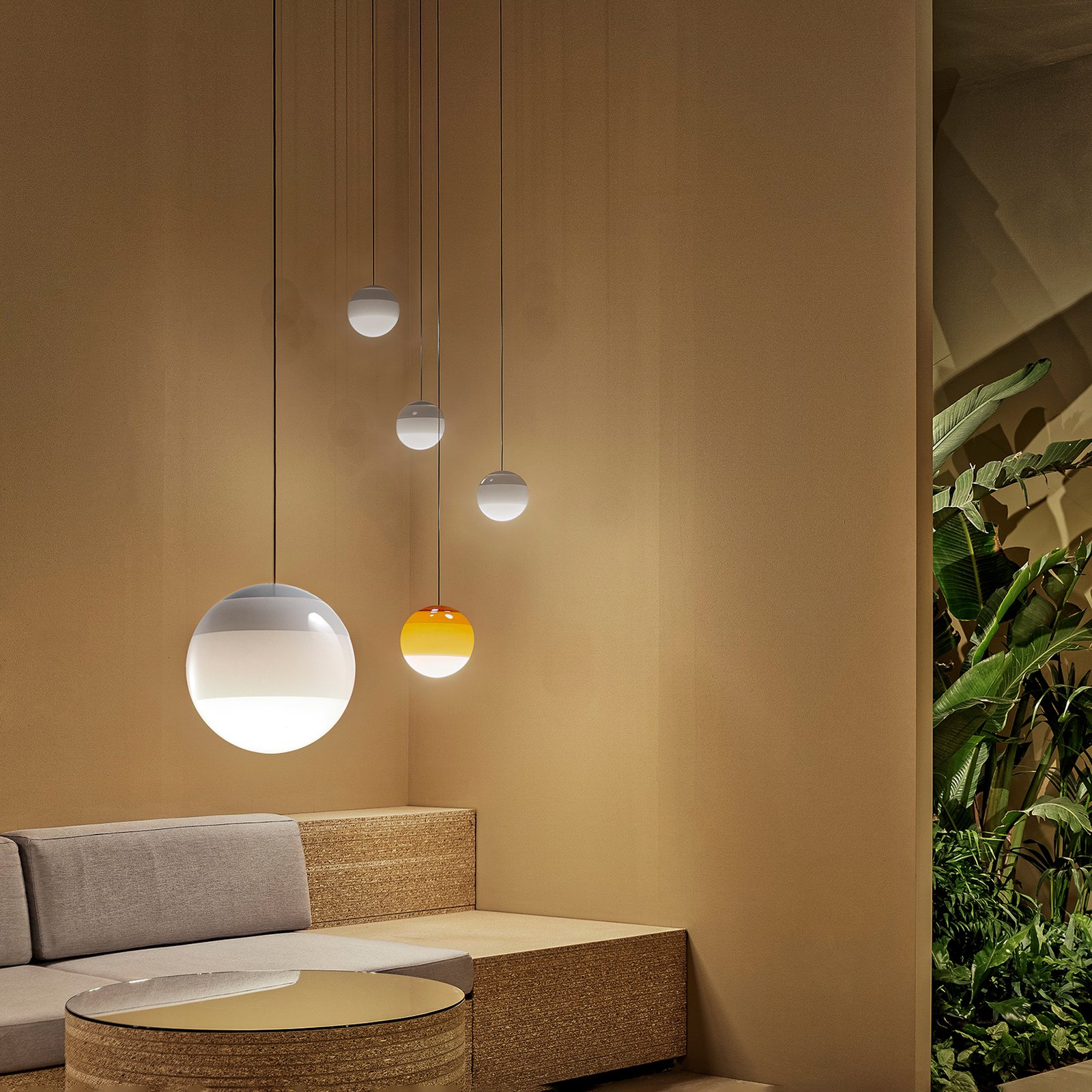 Dipping Light 20 Pendelleucte Off-White - Marset