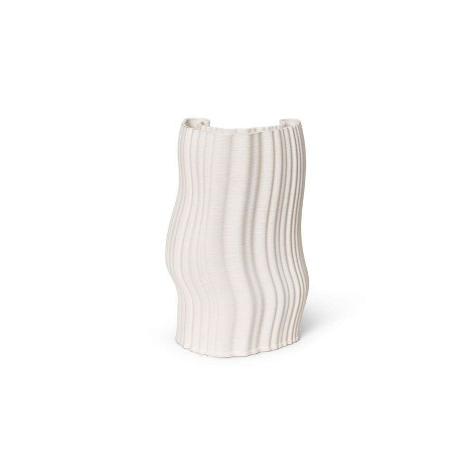 Moire Vase Off-White - ferm LIVING