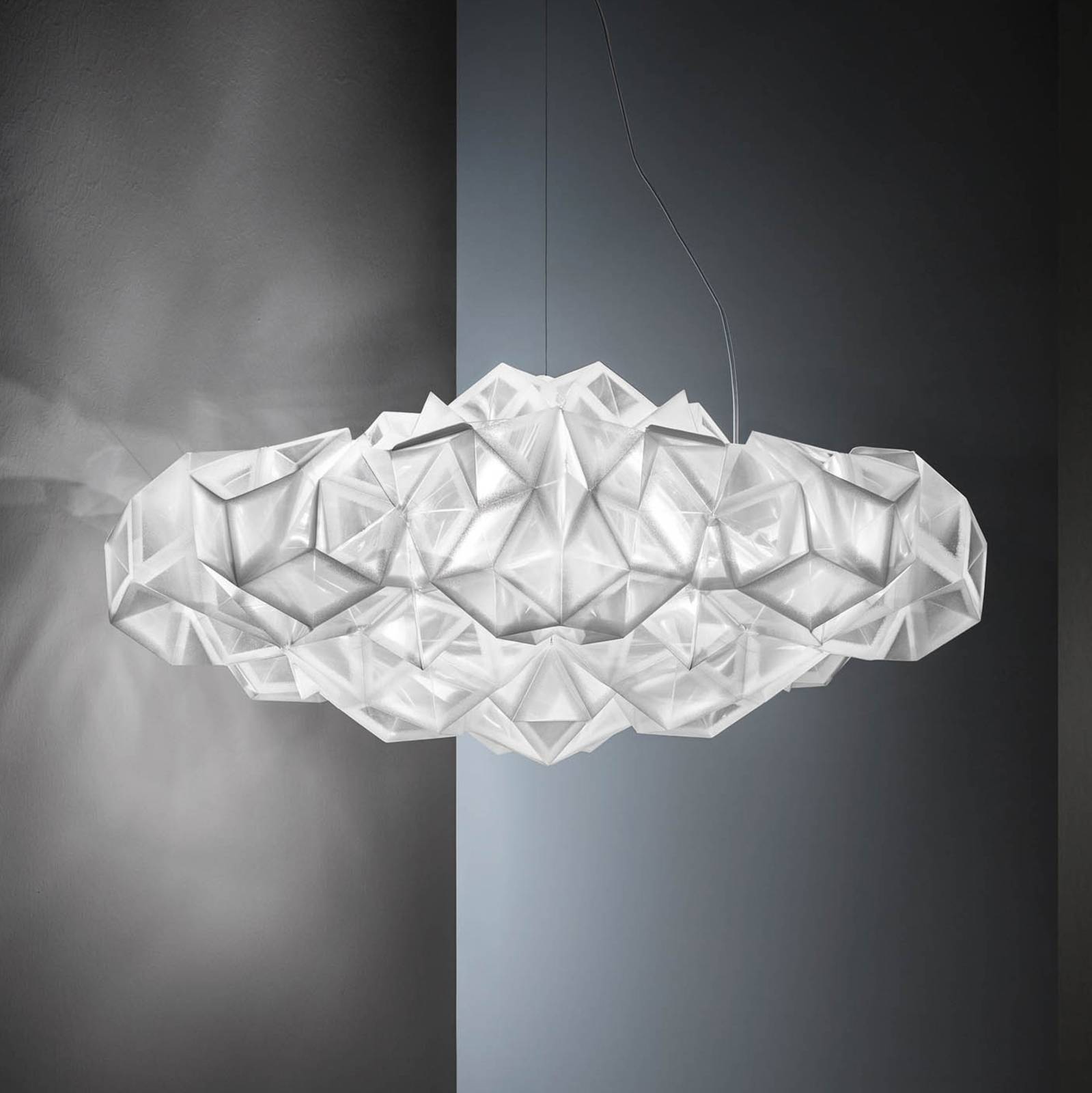 Slamp Drusa – designerska lampa wisząca, biała