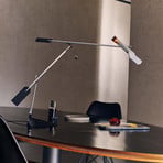 Lámpara de mesa LED Stilnovo Halley, proyección 100 cm, gris