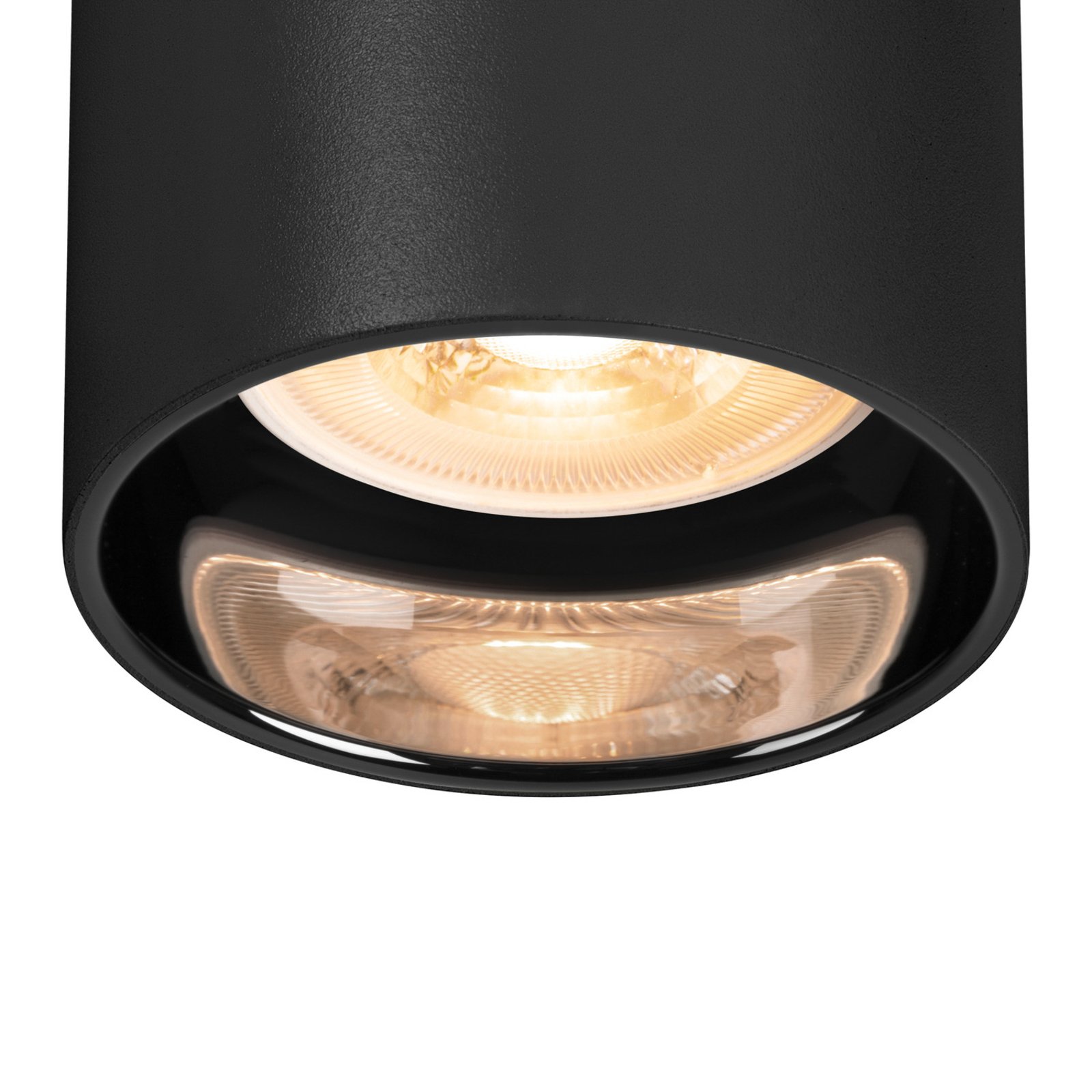 SLV Asto Tube -kattospotti GU10 1-lamppuinen musta