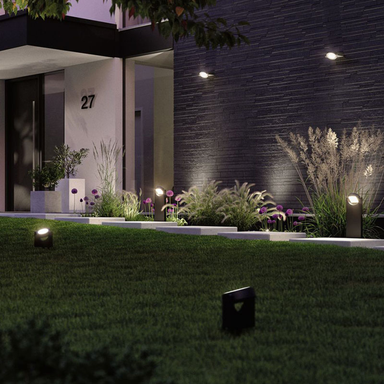 Swivea Spot Tuinlamp Dark Grijs - Paulmann