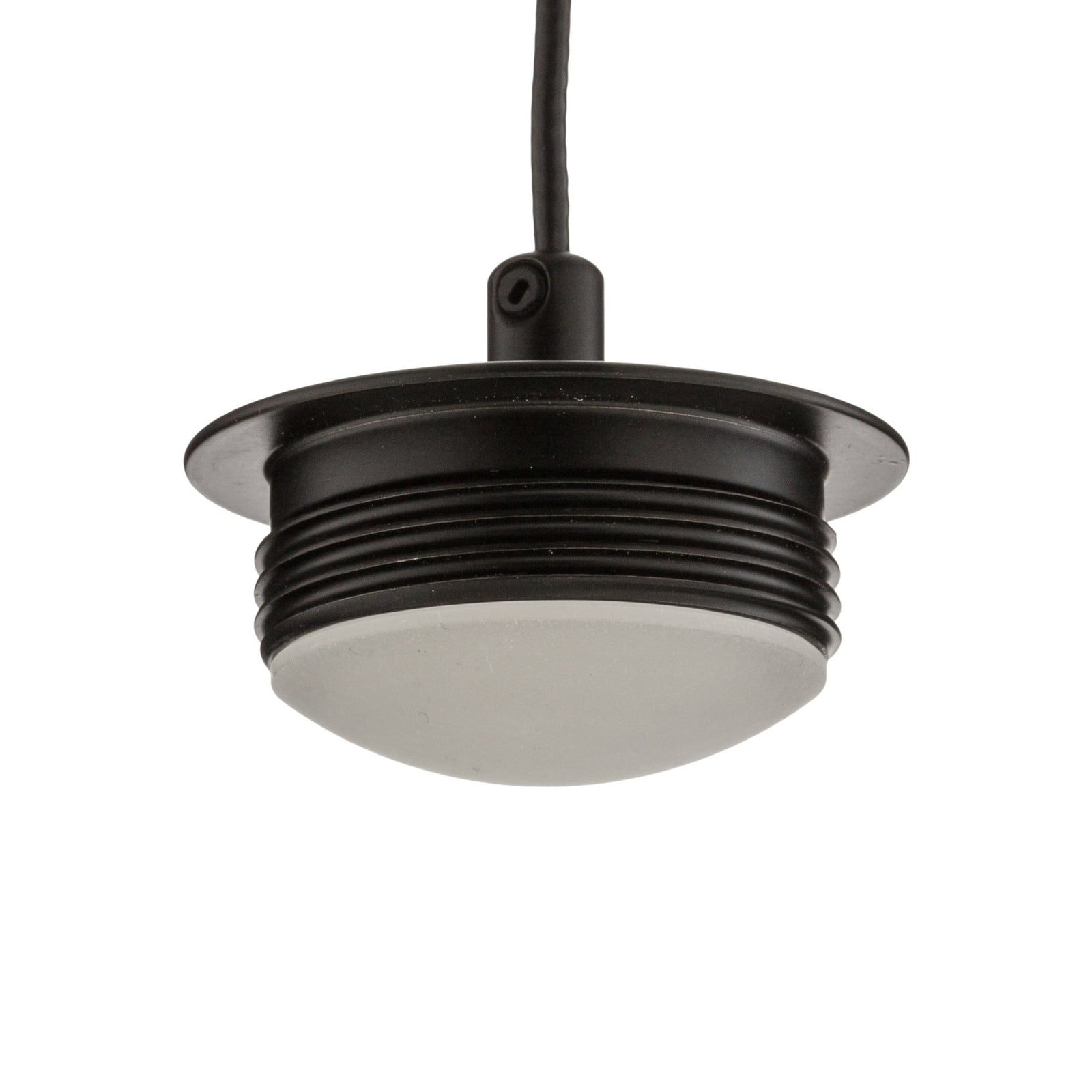Lampada LED a sospensione Vaso, grigio fumo, Ø 18 cm, vetro