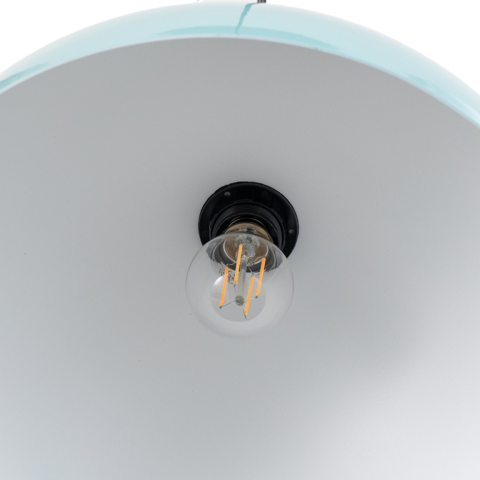 Pendellampe Kure, turkis, metall, Ø 40 cm E27 Pendellampe Kure, turkis, metall, Ø 40 cm E27