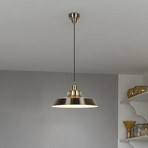 Suspension Thelma, couleur aluminium, Ø 38 cm, métal