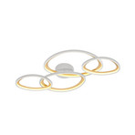 LED griestu lampa „Sivo“, garums 103 cm, matēti balta, metāls, CC