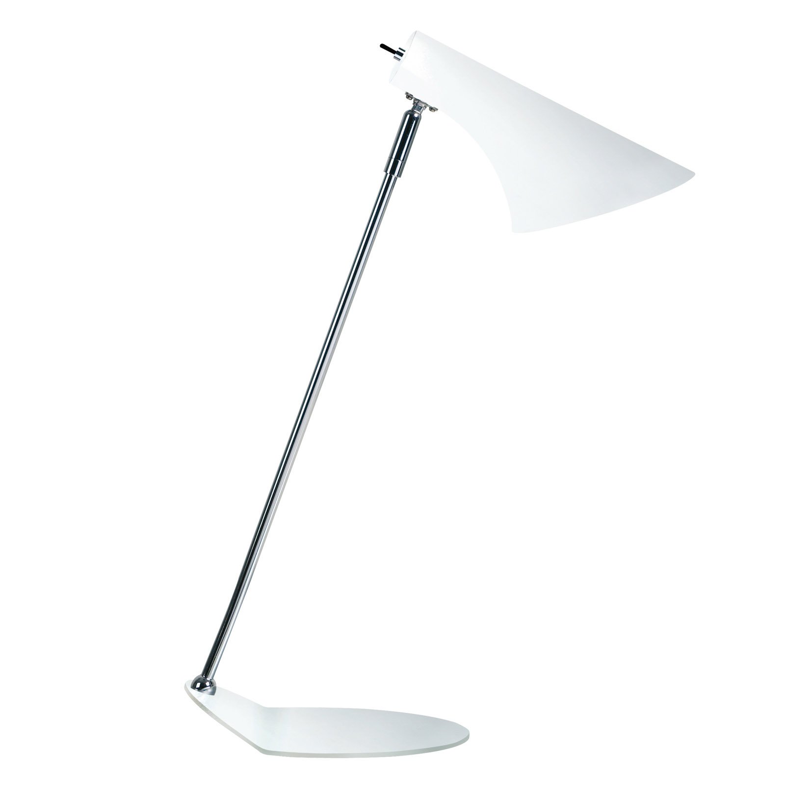 Lámpara de mesa Vanila, ajustable, blanco