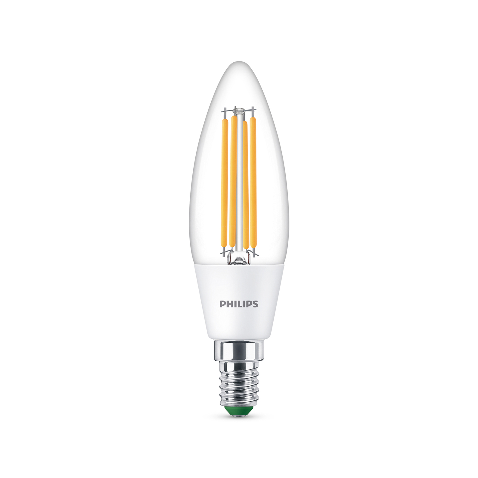 Philips LED-Kerzenlampe E14 2,3W 485lm klar 4.000K