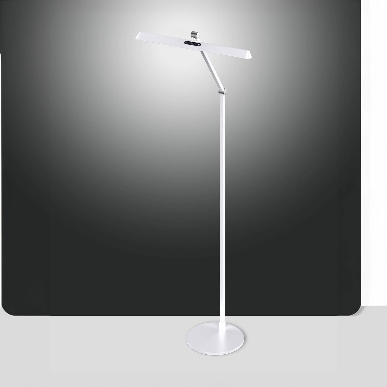 Candeeiro de pé LED Beba, branco, altura 110 cm, CCT, regulador de intensidade