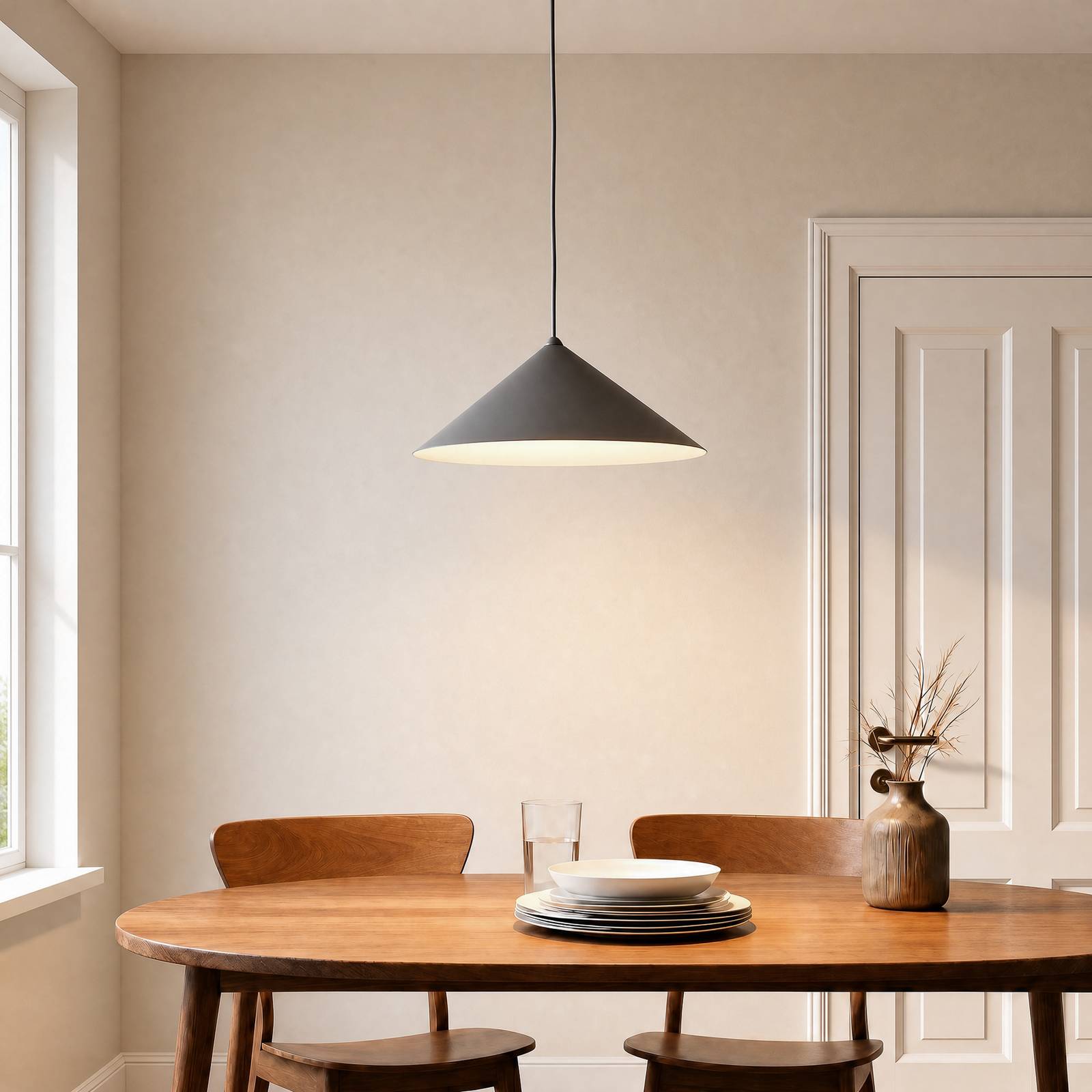 Żyrandol Lume L, brązowy, metalowy, Ø 40 cm, GX53 2